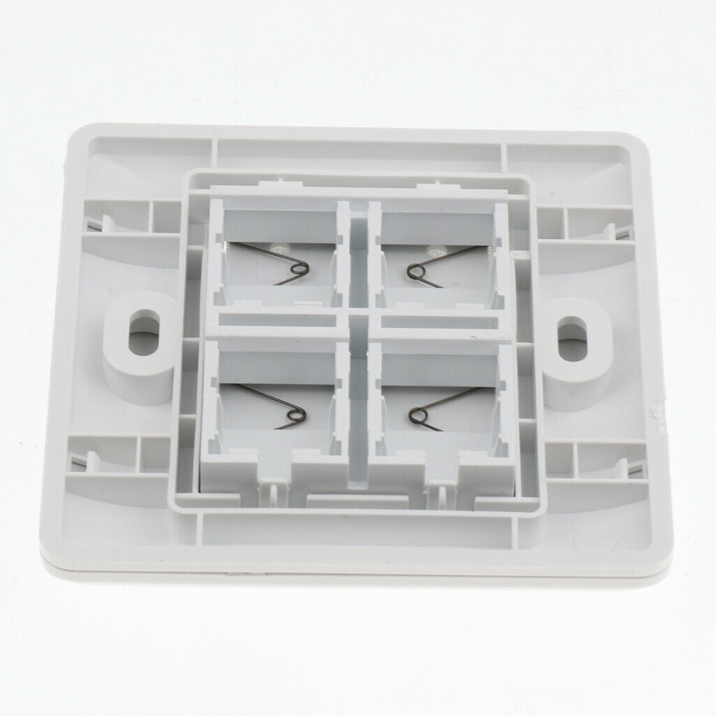 5 RJ45 / RJ11 Faceplate Ports Dual Band Ethernet 4 Ports with Keystone