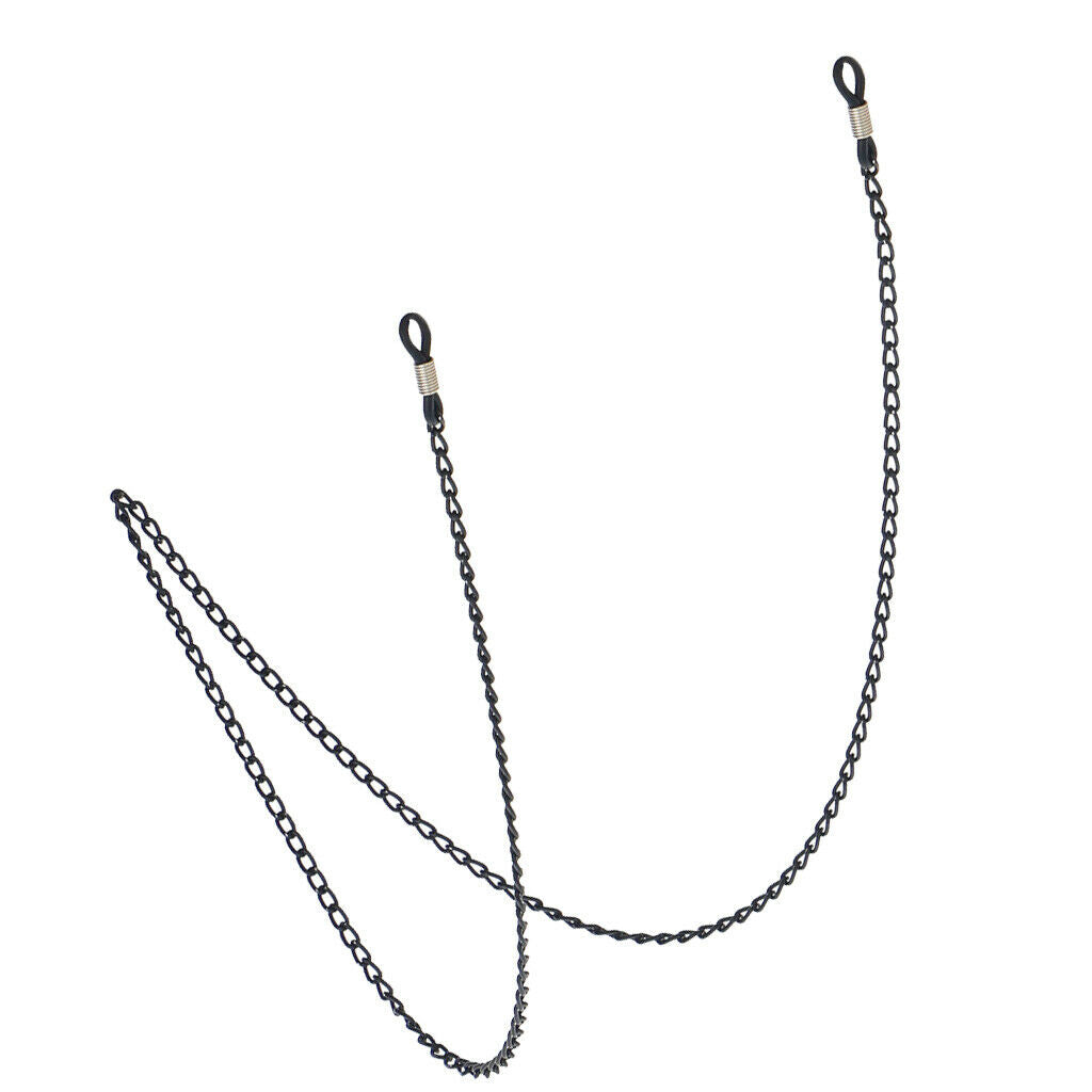 70 cm Metal Eyeglasses Chains Rope Spectacles Cord Holder Retainer Strap Black