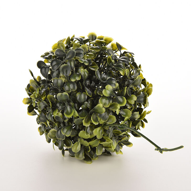 Artificial 12Cm Boxwood Buxus Topiary Balls Grass Plant Chain Hanging JfJ.l8
