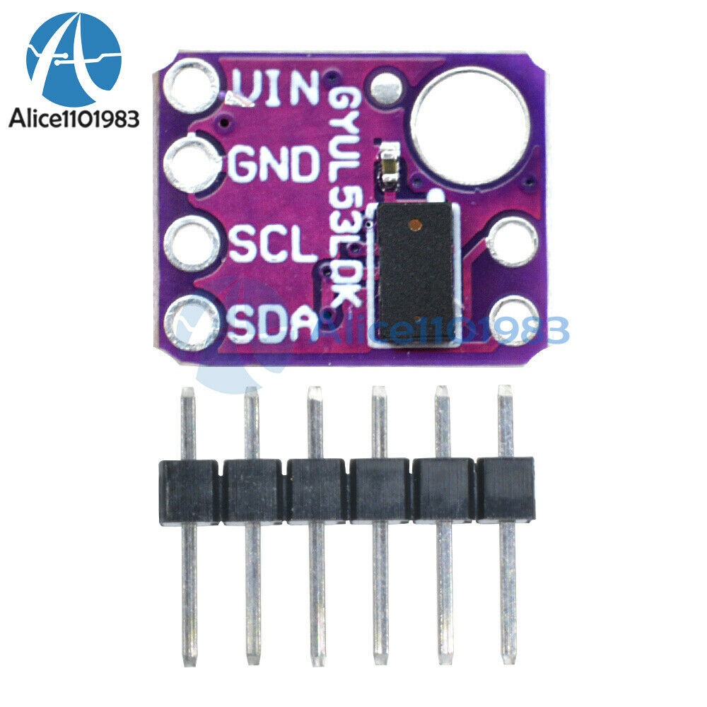 5PCS VL53L0X GY-530 Time-of-flight Ranging IIC I2C ToF Distance Sensor 2.8-5V