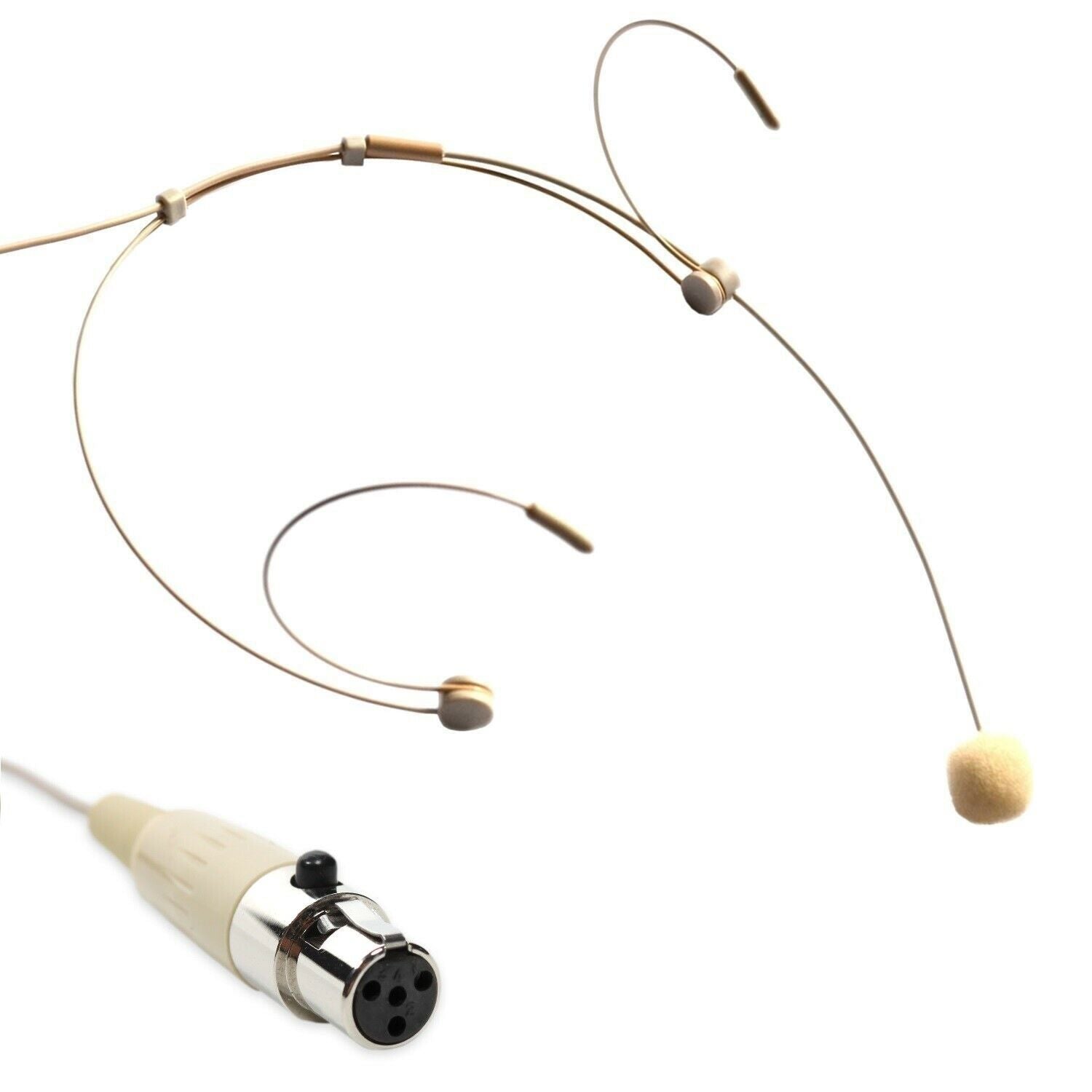Mini XLR 4 Pin TA4F 4PIN Connector Earhook HeadWorn Headset Microphone Headband