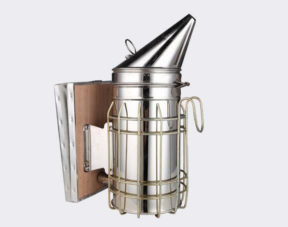 1PCS Stainless Steel bee smoker Beekeeping special tools smoker Smoked bees 28cm
