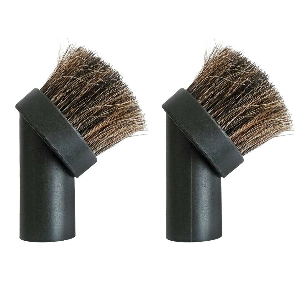 2Pcs Universal Vacuum Cleaner Round Soft Brush Connector Head -32mm Diameter