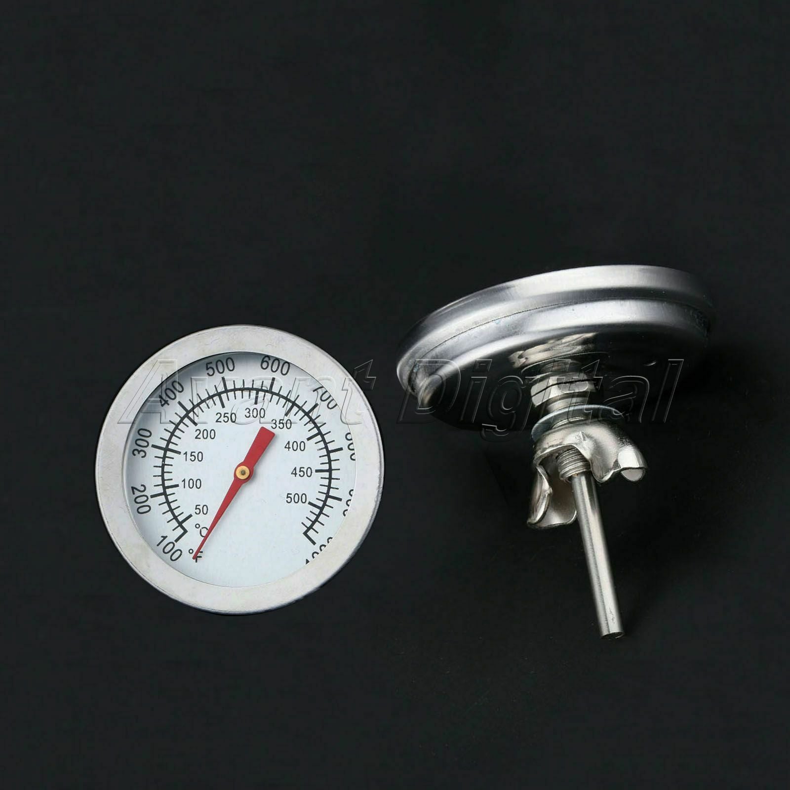 50-500℃ Stainless Steel Barbecue BBQ Smoker Grill Thermometer Temperature Gauge