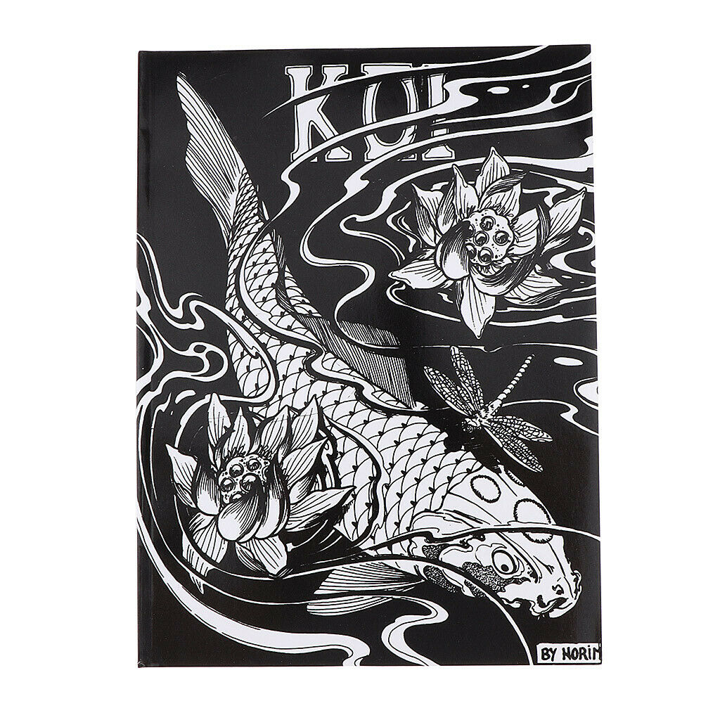 51 Pages Tattoo Book Tattoo Manuscript Body Art Tattoo Flash Reference Book Fish