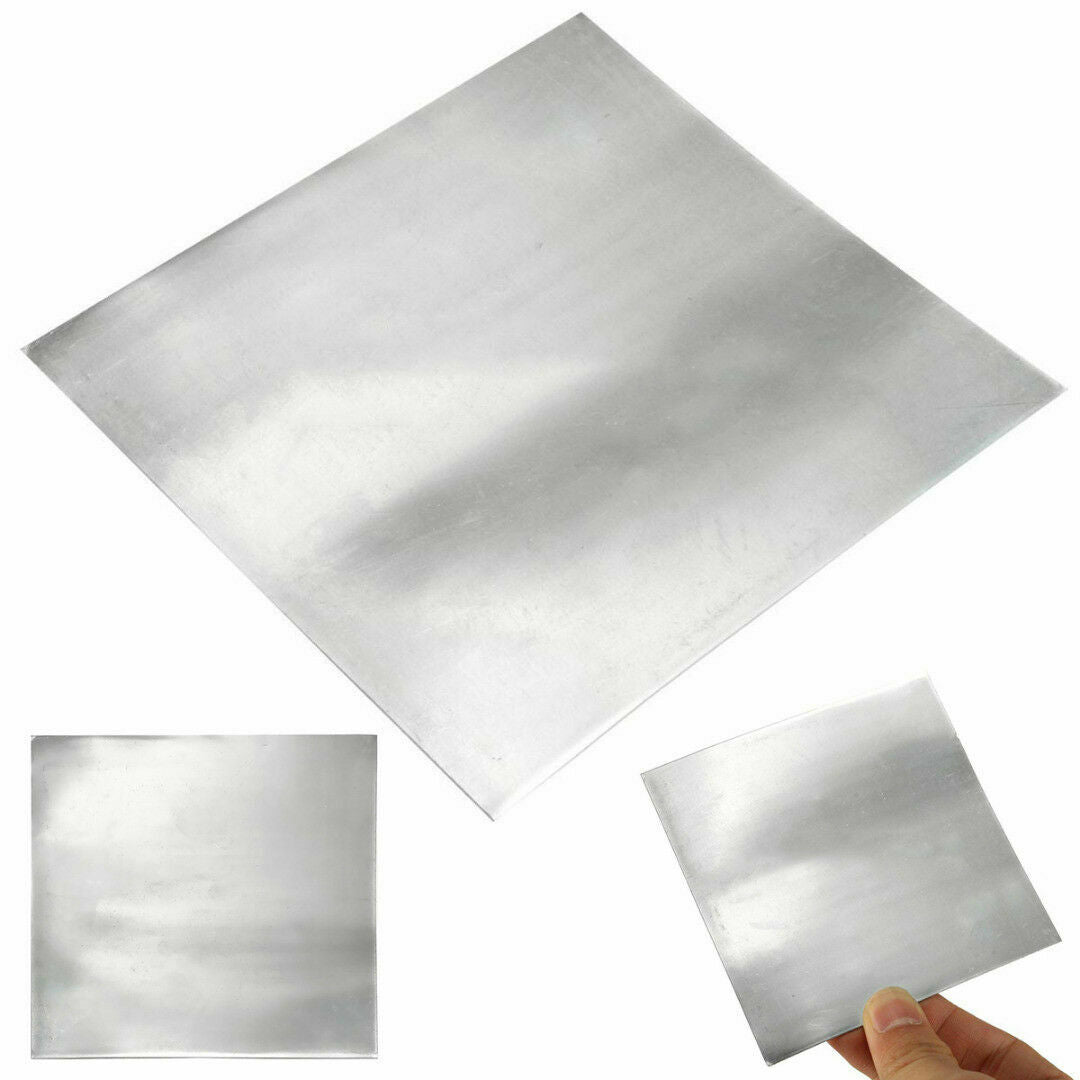 1x High Purity Pure Zinc Zn Sheet Plate Metal Foil For Science 100x100x0.5mm