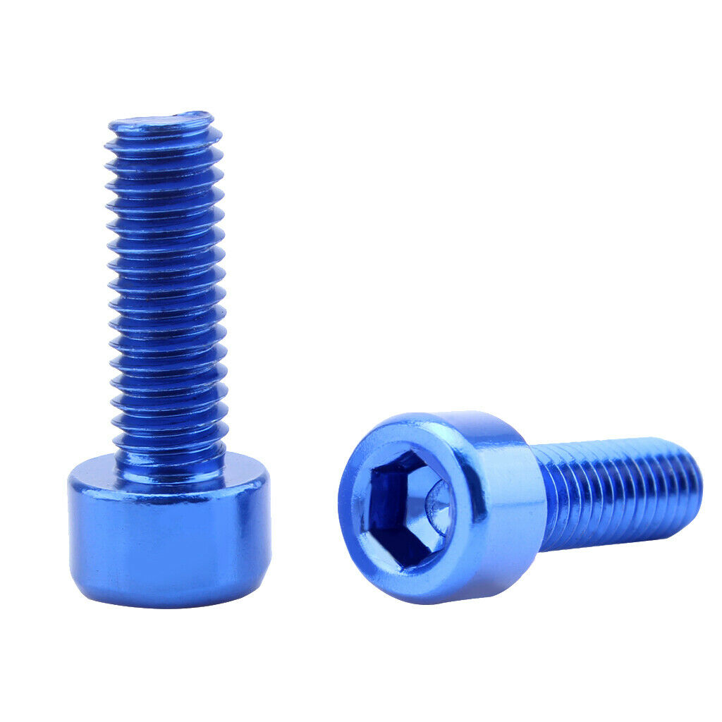 20pcs Lightweight Aluminum Alloy Bike Water Bottle Cage Holder Bolts Screws