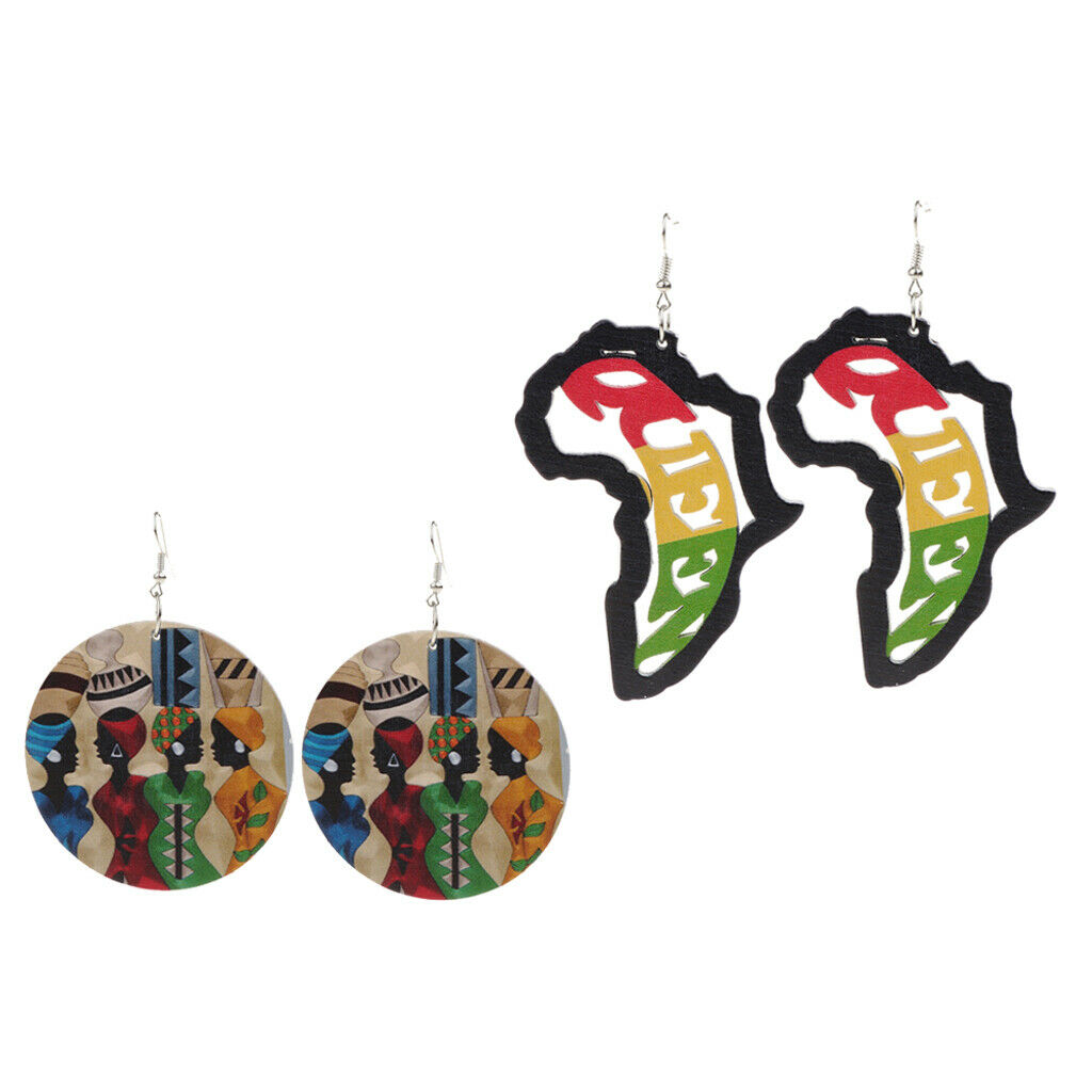 Natural African European Earrings Personalized Cool Girl Jewelry Charm Gift