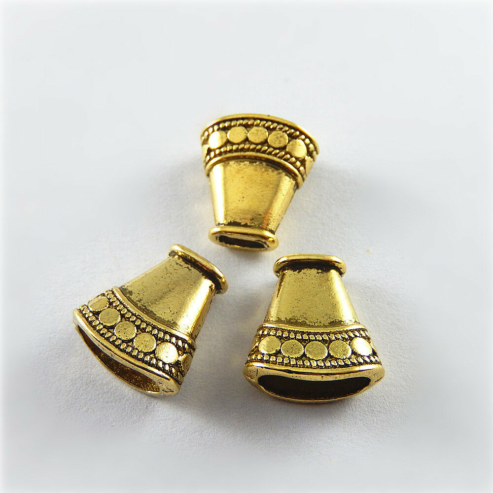 25 pcs Cone Shaped Beads End Cap Bracelet Necklace Pendant Jewelry Making 52753