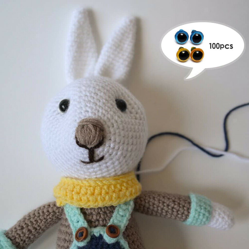 10mm Animal Safety Eyes with Washers for Stuffed Toys Puppet DIY Making