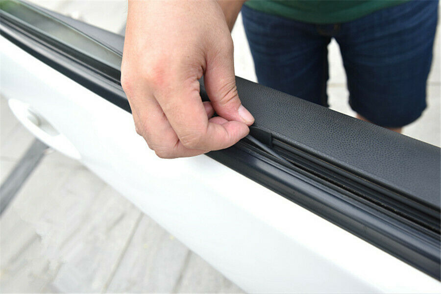 4M Black Rubber Sealed Strip Car Front Rear Side Window Edge Trim Weatherstrip