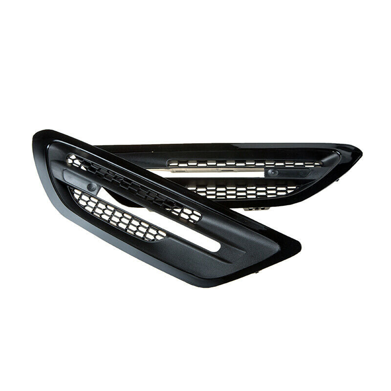 For BMW F10 Sedan M5 2011-2016 Gloss Black Side Fender Grill Cover Vent Air Flow