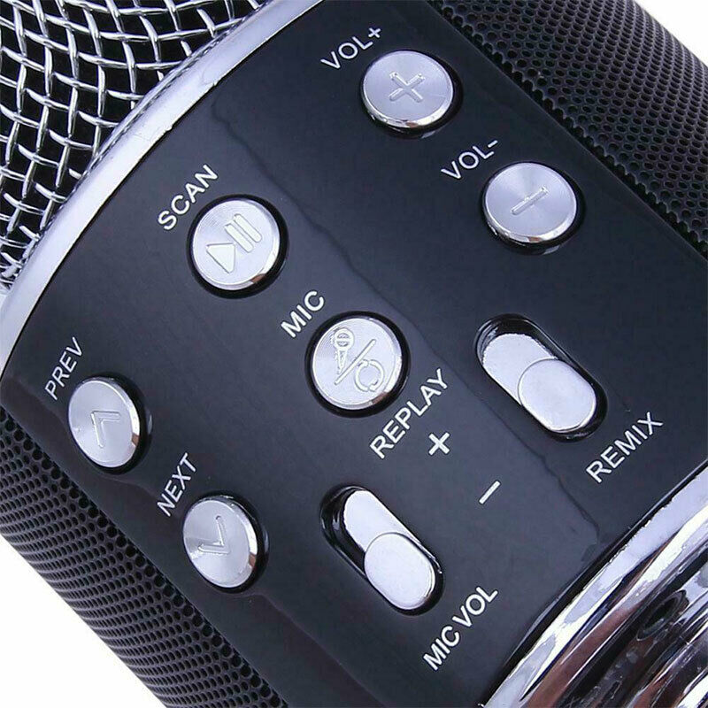 Micro Of Karaoke Wireless Bluetooth Black - New