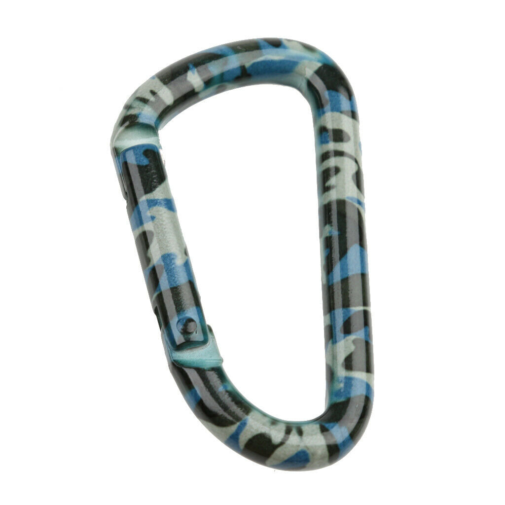 Outdoor Camping Hiking Spring Snap Clip Carabiner Keychain - Camouflage 1