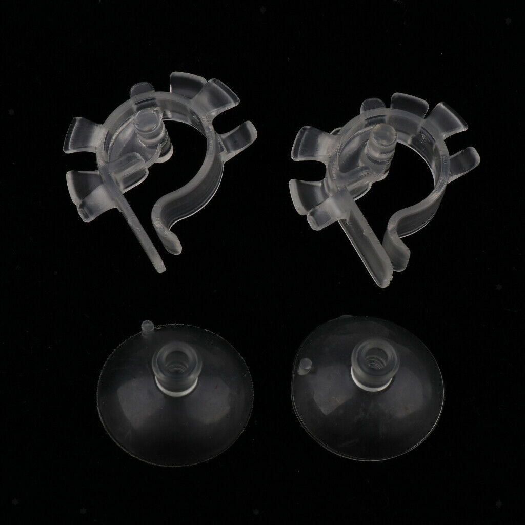 Aquarium Aquarium Water Oxygen Tube Clamp And Sucker Fastening Kits, 2x Clamp,