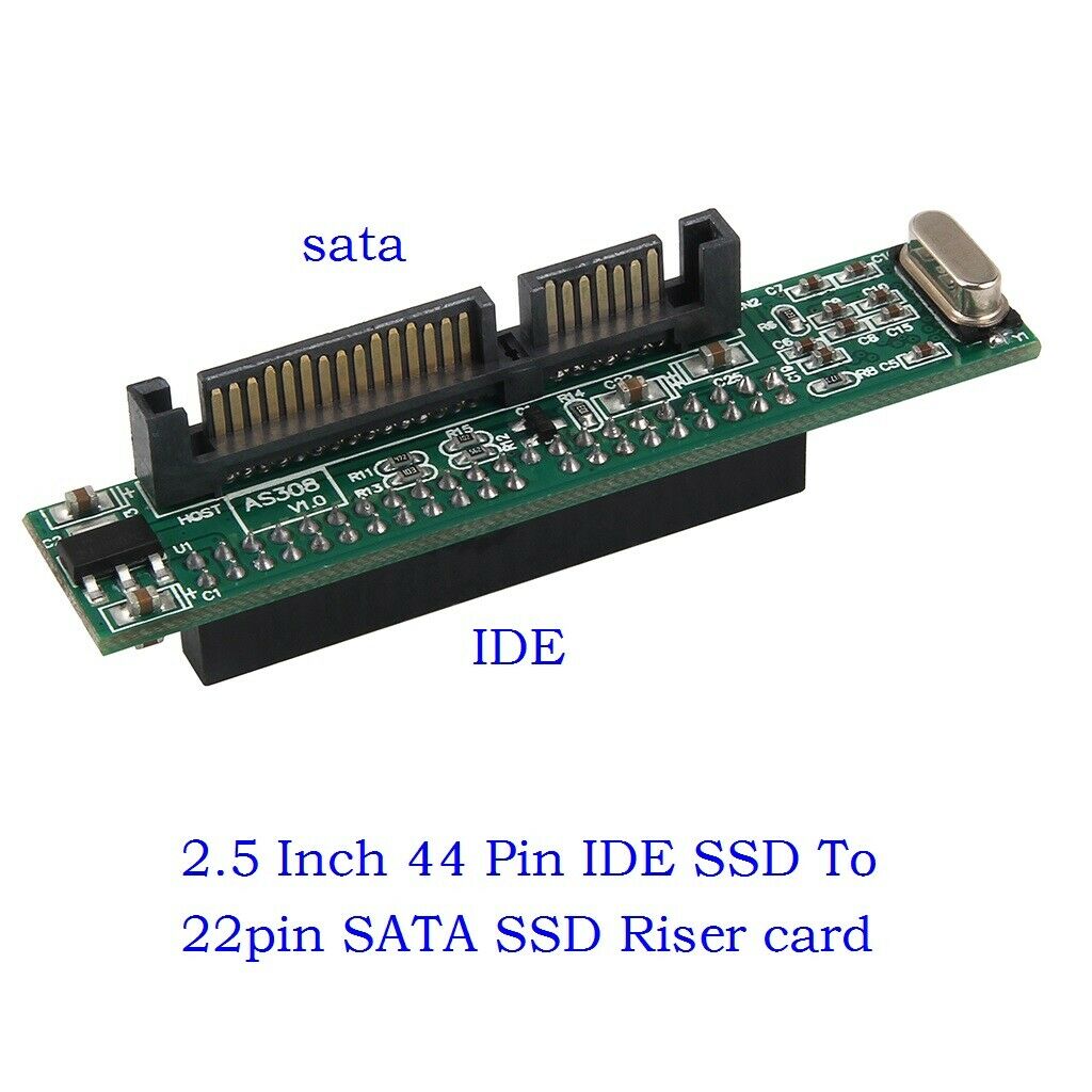 2.5 Inch Laptop 44 Pin IDE HDD SSD To 22pin SATA Hard Drive Converter Adapter