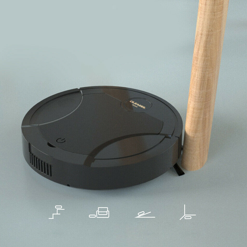 Smart Home Sweep Vacuum Cleaner Floor Sweeper w/ Spray Humidification Black