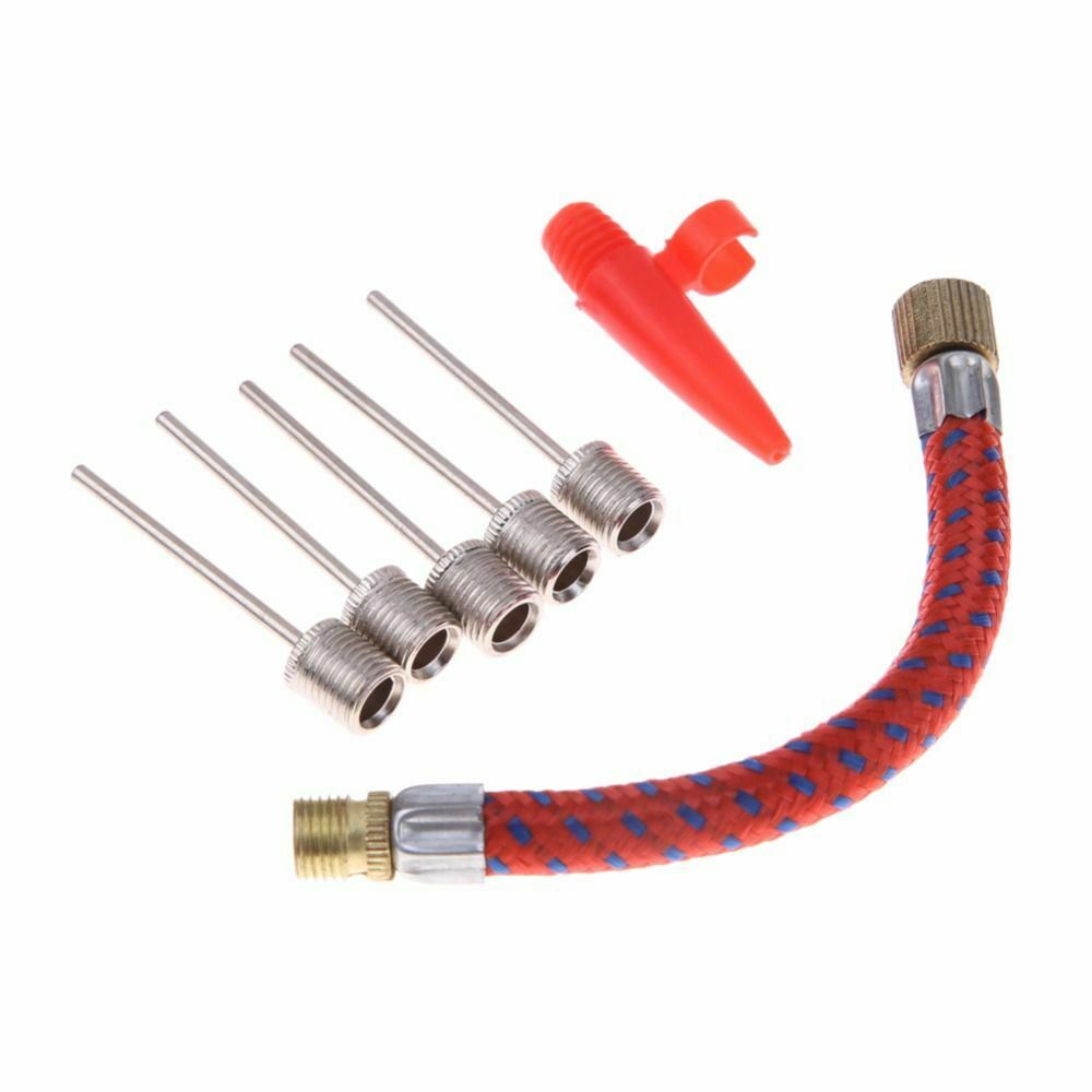 Pump Hose Adapter Basketball  Football Bike Tire Tube Inflating Needle Kits