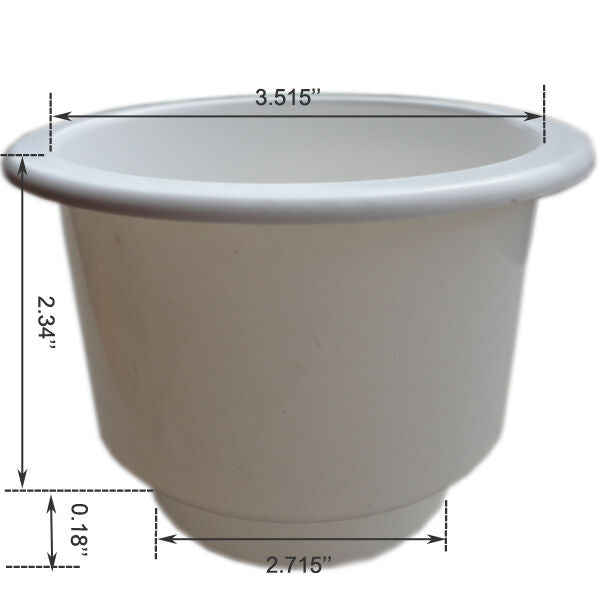 4x Perfect Selling White Boat Plastic Cup Drink Can Holder Boat/Car Marine RV