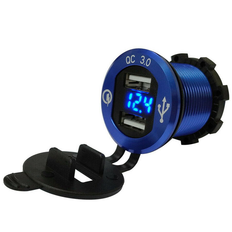 Motorcycle Waterproof USB Cigarette Lighter Socket Phone Power Charger  For BMW