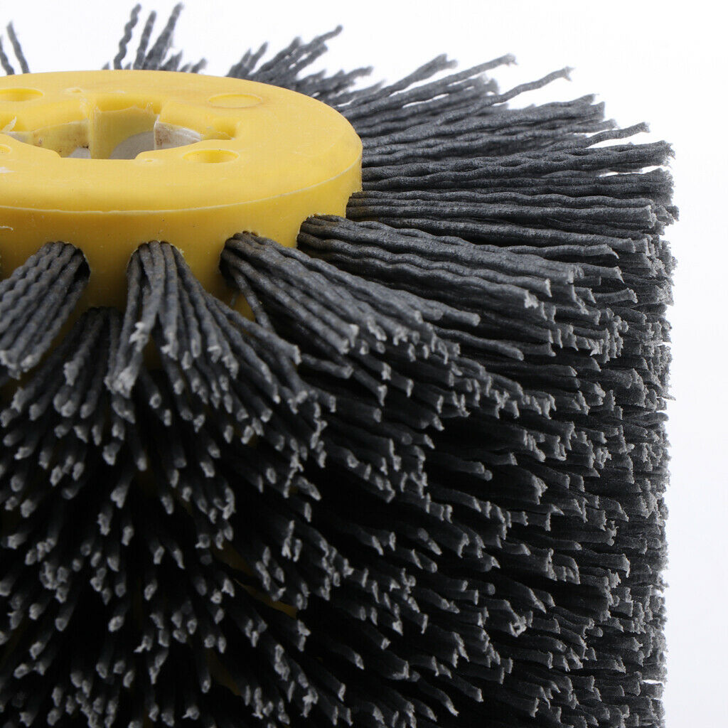 2x 180/240 Grit Abrasive Wire Drawing Wheel Burnishing Polishing Wheel