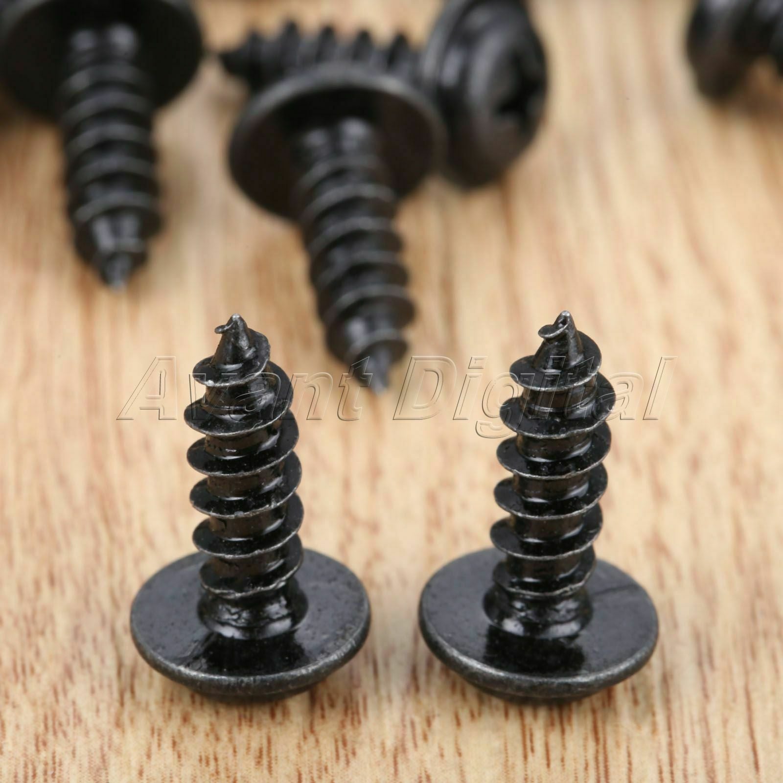50x Auto Tapping Screws Fasteners Retainers 10.8x18.8mm Clips Metal Universal