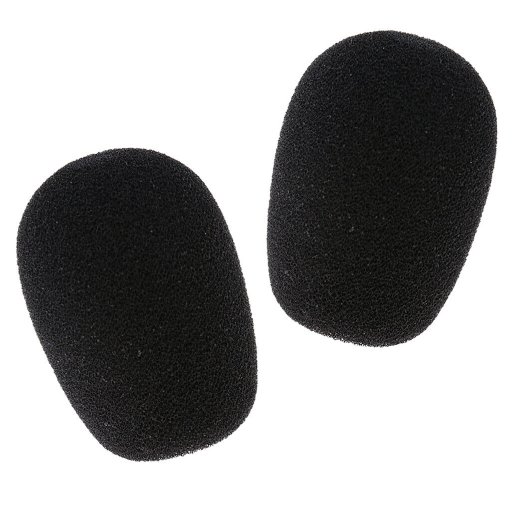 2 Pieces Mini Condenser Microphone Sponge Windshiled Windscreen Mic Cover