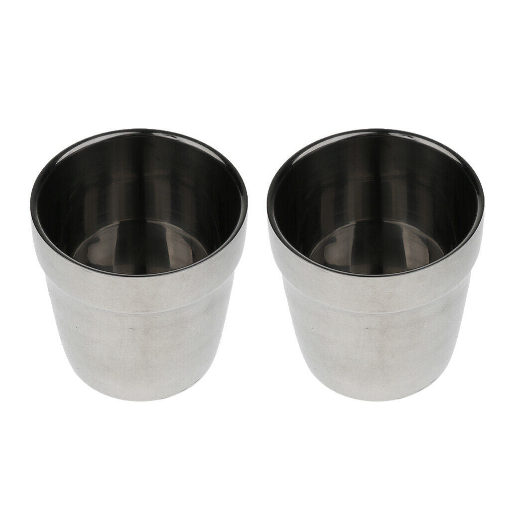 2 Pieces Stainless Steel Pint Cups Water Tumblers, Unbreakable And Stackable