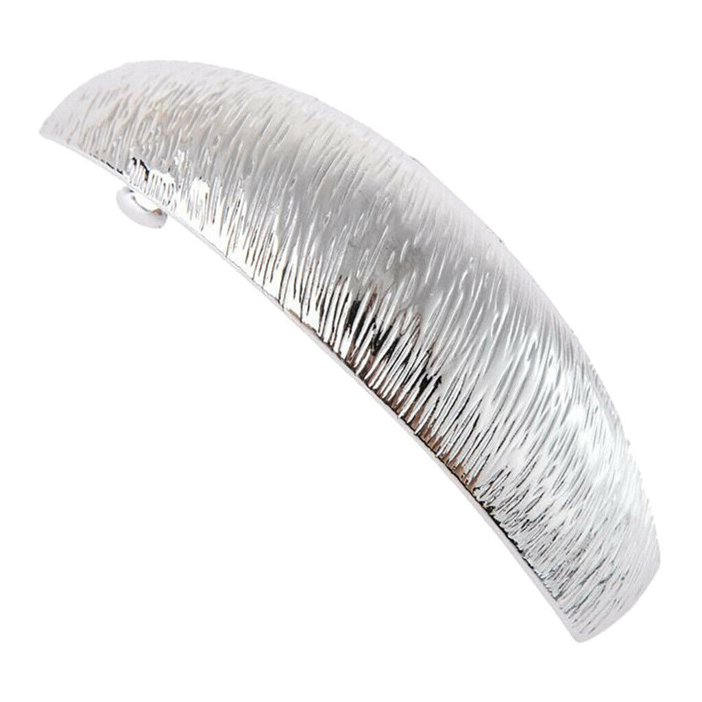 2Pcs Fashion Rectangle French Barrette Textured Hair Clip Hair Accessories