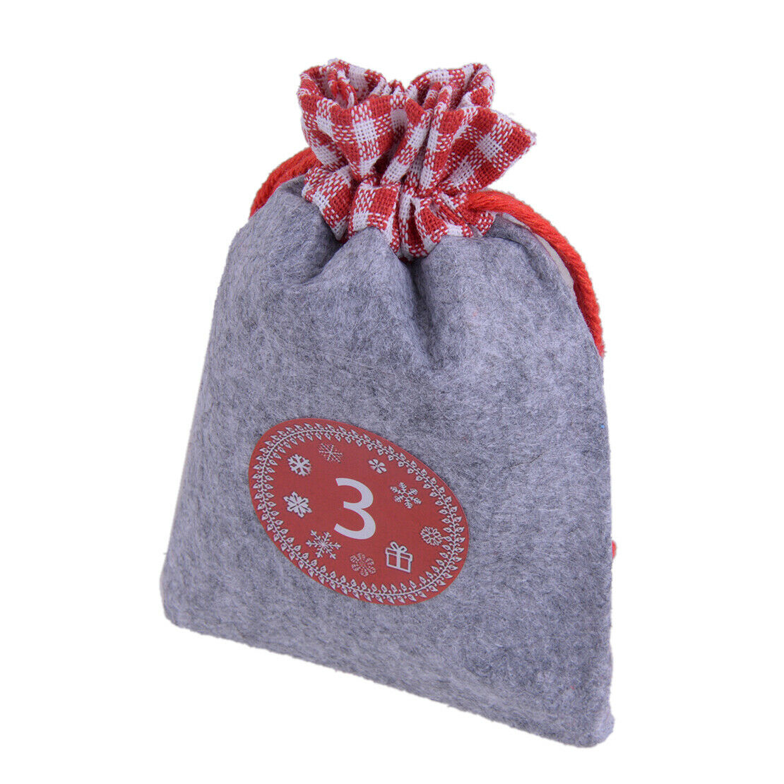 24x Advent Calendar Pouch Countdown Gift Bag Candy Storage Sack Tree Hanging