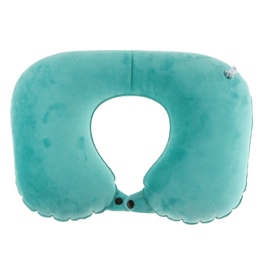 2x Comfortable Inflatable U-shaped Pillow Neck Car  Head