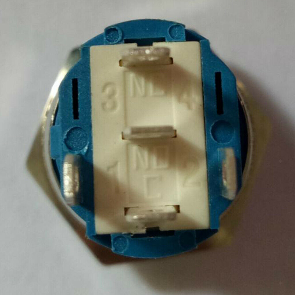 Momentary Push Button Switch, Metal Shell Waterproof, 5A, Self-locking for 16mm