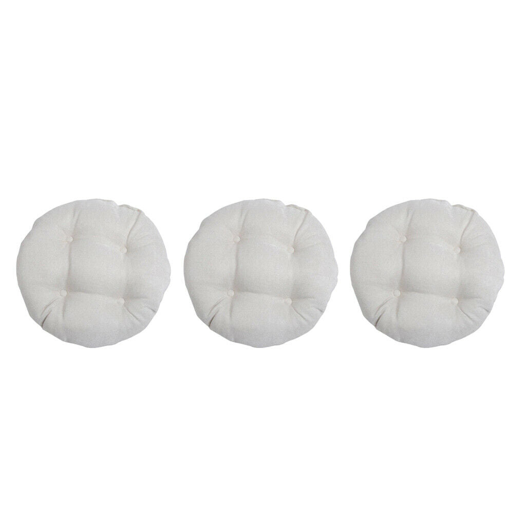 3 Pieces Floor Pillows Tatami Pouf Padded Cushion Bay Window Seat Pads
