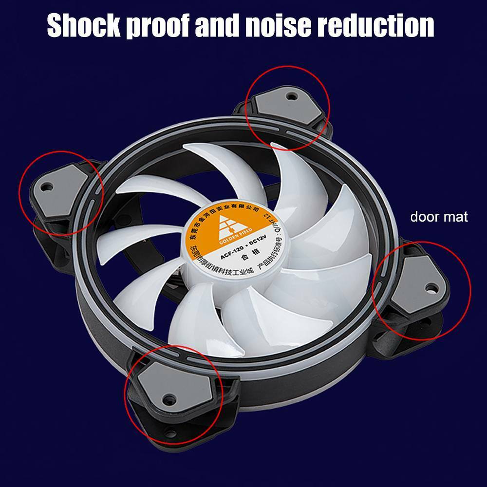 Universal 120mm PC Computer Case Fan Cooling Cooler Fan Colorful PC Case Fans!