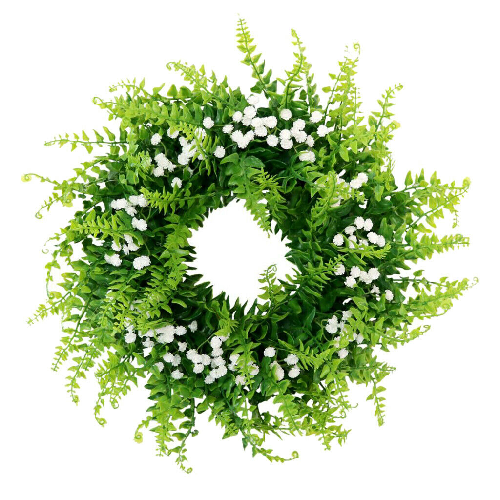 Romantic Simulation Gypsophila Front Door Lintel Wreath Bloosom Garland Home