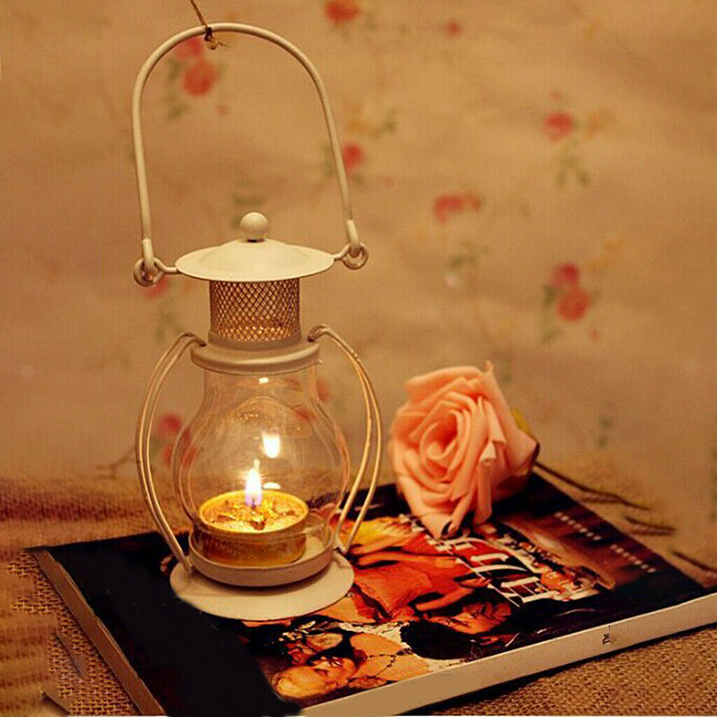 Retro Candlestick Kerosene Lamp for Indoor Decorative Patio Holiday Home