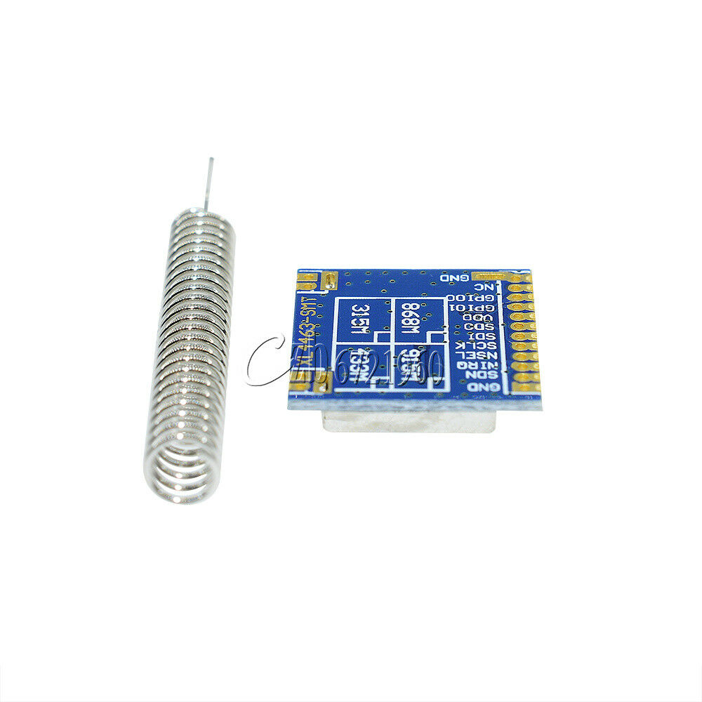 Mini 433Mhz SI4463 2000M Remote Wireless Transceiver Module With Spring Antenna