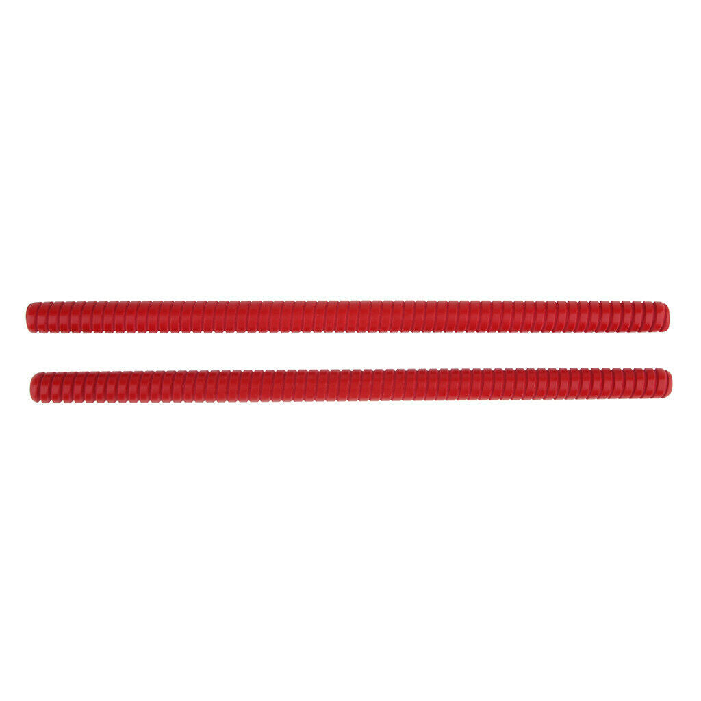 1 Pair Red Screw-Thread Wood Sticks Mallets Drumsticks Percussion Parts