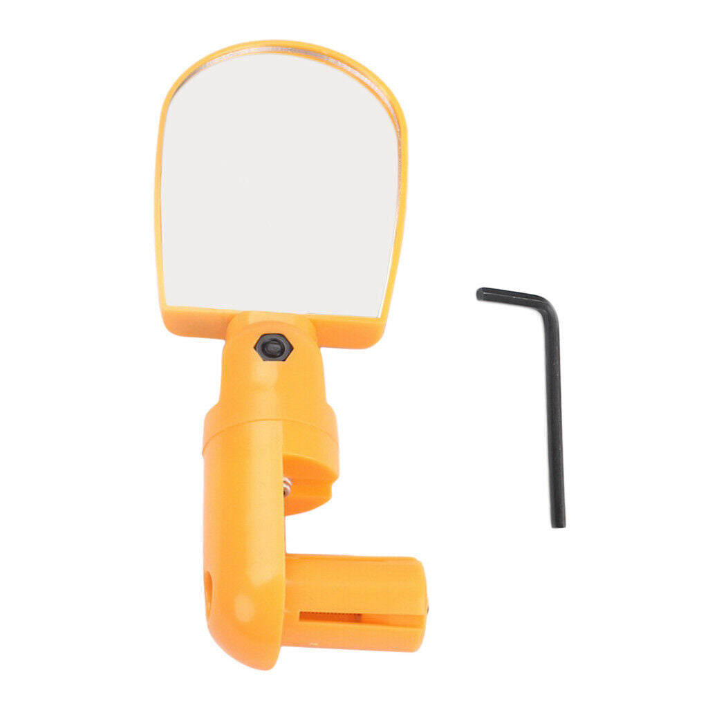 Flexible Handlebar Rearview Mirror for Bike MTB Bicycle Cycling Yellow