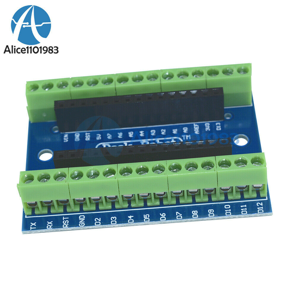 10PCS Terminal Adapter board ATMEGA328P-AU for the Arduino Nano V3.0 AVR Module