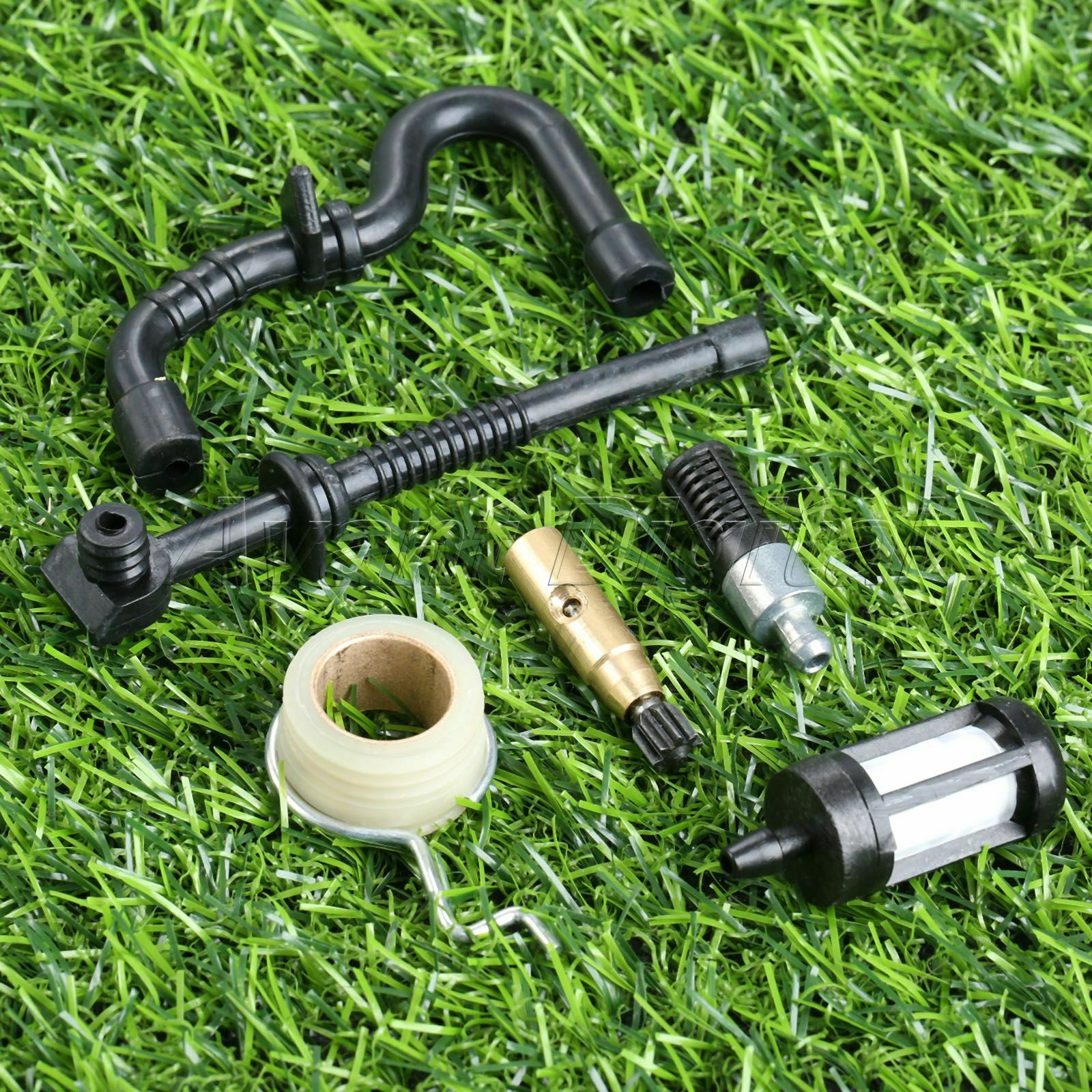 6pcs Chainsaw Oil Pump Worm Gear Fuel Hose Filter For Stihl MS180 MS170 018 017
