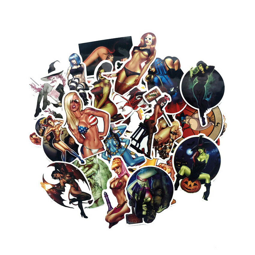 Sexy Devil Girls Stickers For Scrapbook Humanoid Suitcase Laptop Skateboard