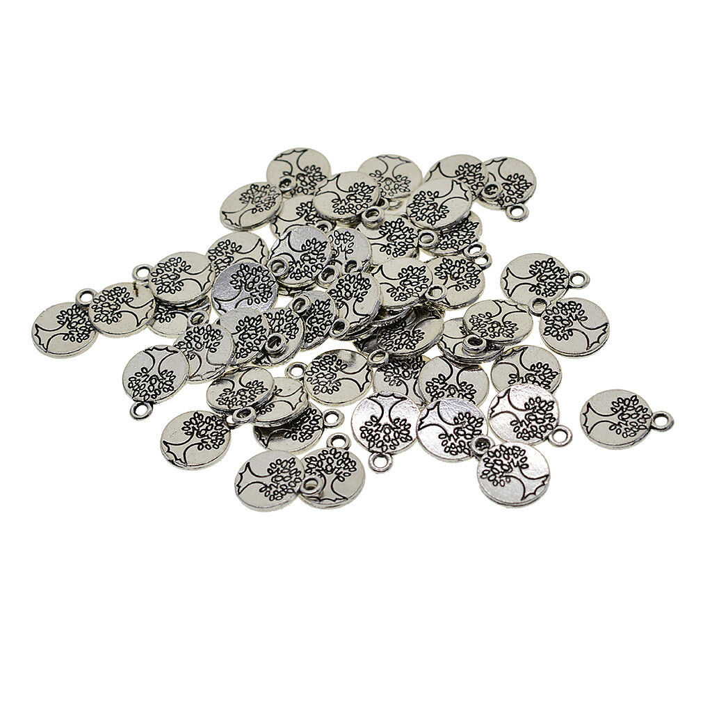 Wholesale 50 delicate tree of life Charm Pendant beaded Jewelry Making Craft