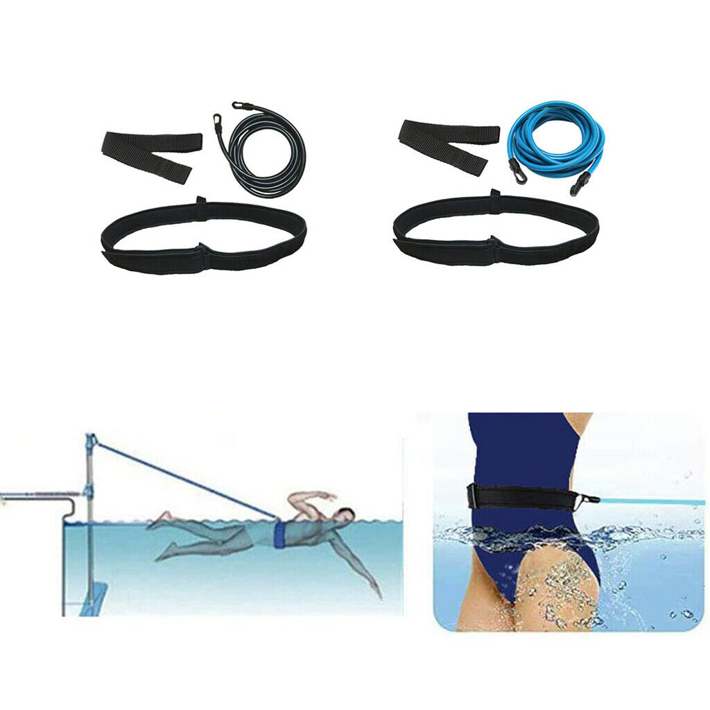2 Set Swim Bungee Training Belt Strap Kit Exerciser Belt Training Supplies
