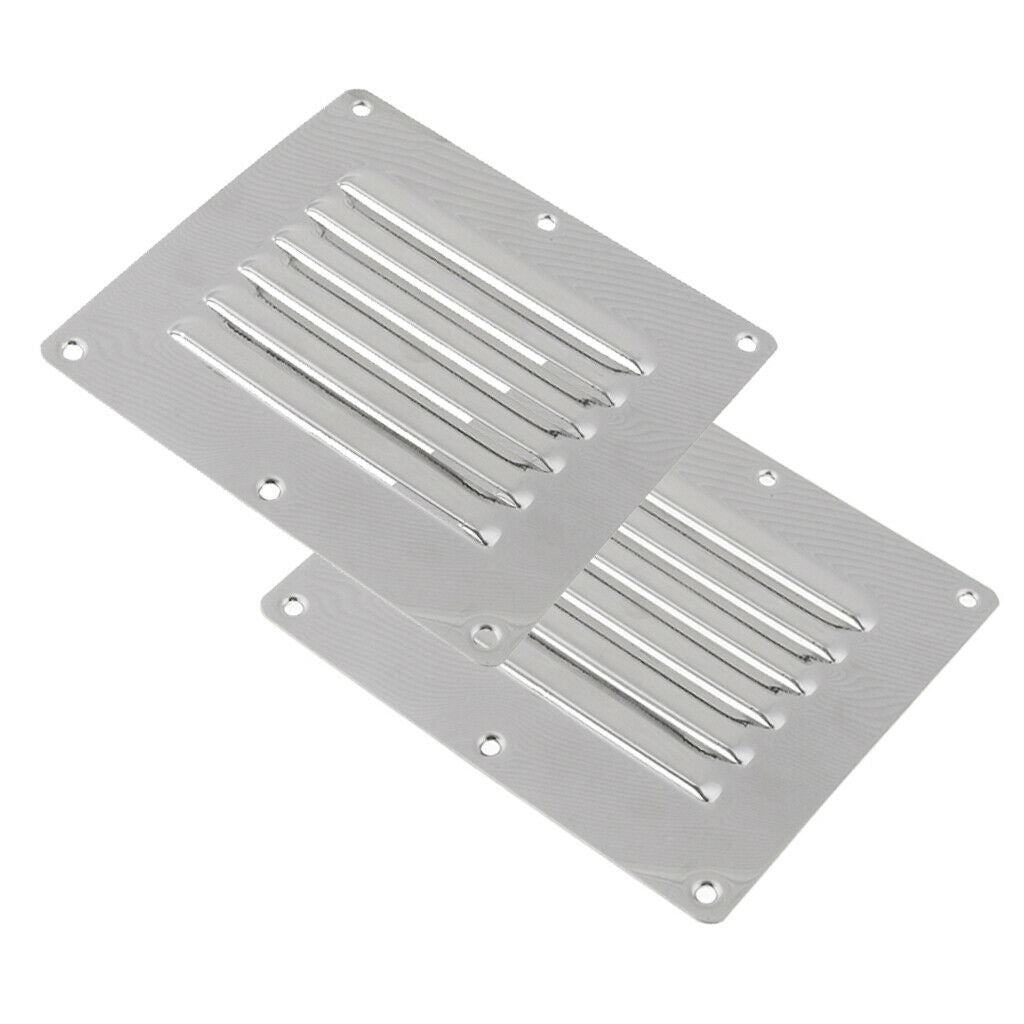 Stainless Steel Ventilation Grille Exhaust Grill For Boat Car / 127 Mm X 114 Mm