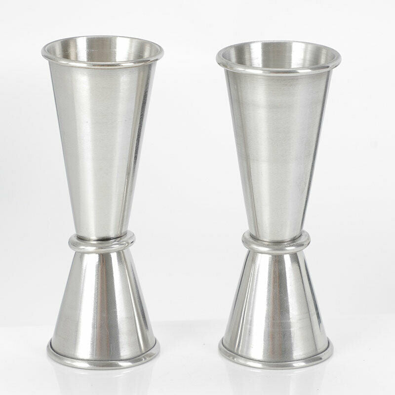 Stainless Steel Cocktail Measuring Jigger Double Measure Drink Bar Access.l8