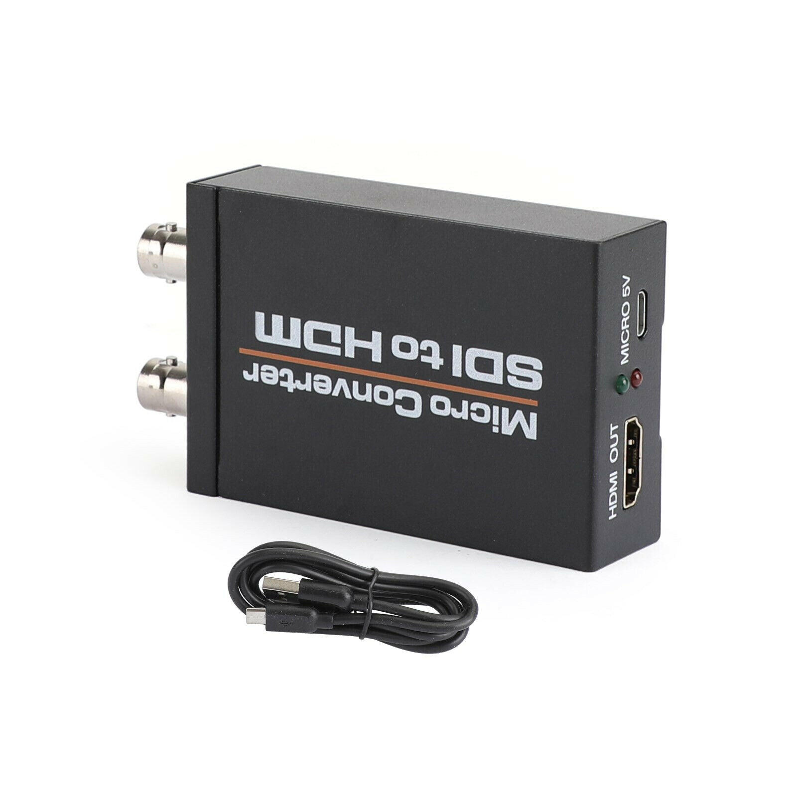 1 SDI In to 2 HDM + SDI Out Mini HD Video Micro Converter Audio Switcher BLK CA