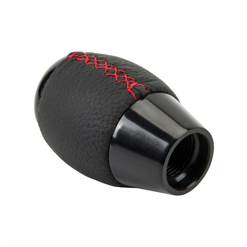 5 Speed PU Aluminum Manual Shift Knob Gear Stick Shifter Lever Red Stitching
