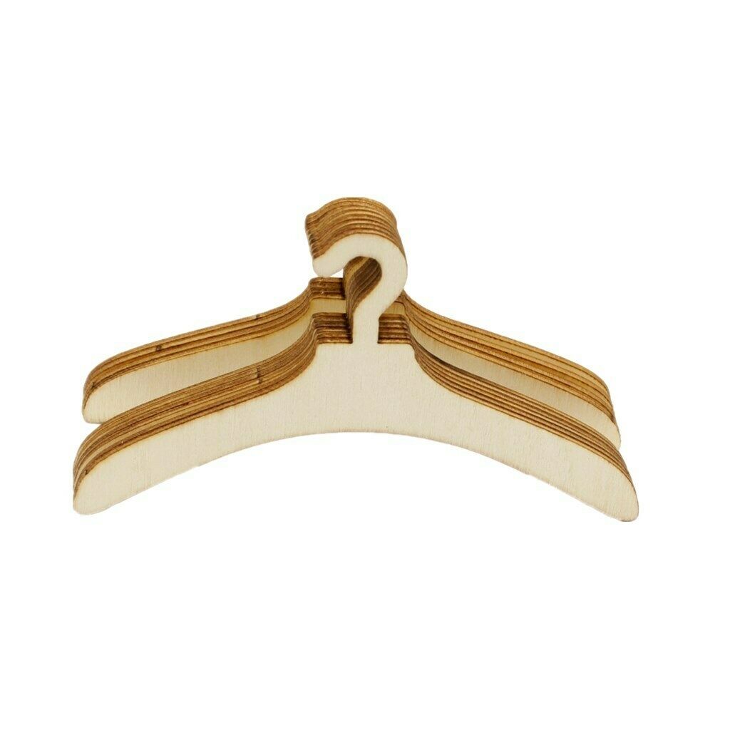 20 Pieces Plywood Wooden Clothes Hangers for  House Furniture