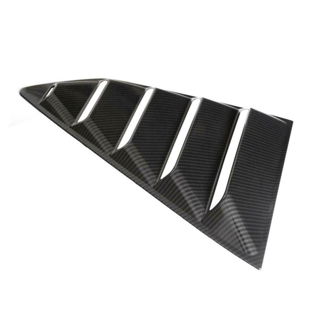 2Pcs Black Rear Windows Louvers Sun Shade Cover Vent For Chevrolet Camaro